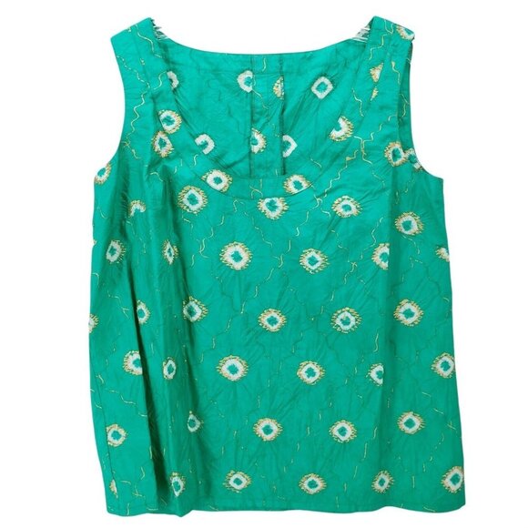 Vintage Tailored 3 Piece Green Gold Floral Set Outfit Size Medium? Custom Made - Picture 4 of 9